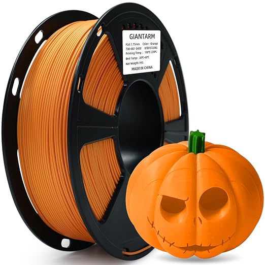 GIANTARM 3D Printer Filament, Orange Pla Filament, 1Kg(2.2lbs) Spool, 1.75mm Dimension Accuracy +/- 0.03mm, 3D Printing Filament