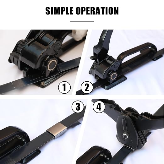 Heavy Duty Banding Strapping Tensioner Manual Packaging Tools Windlass for 1/2"-3/4" Width Metal Steel Strapping Coil