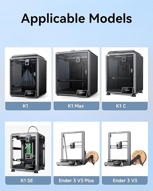 Creality Official Upgrade K1 SE/K1C Extruder, 50N Strong Extrusion Force & Dual Gear Design Provide Smooth and Precise Feeding，OEM Replacement Parts