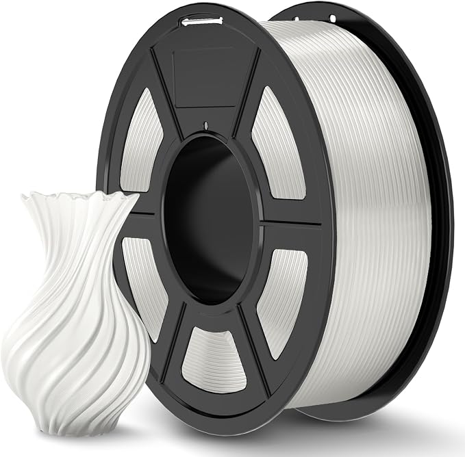 JAYO PLA+ Filament 1.75mm Clear 1.1KG, PLA Plus 3D Printer Filament | Tougher and Stronger, Neatly Wound , Vacuum Sealed, Dimensional Accuracy +/- 0.02 mm, Fit Most FDM 3D Printers