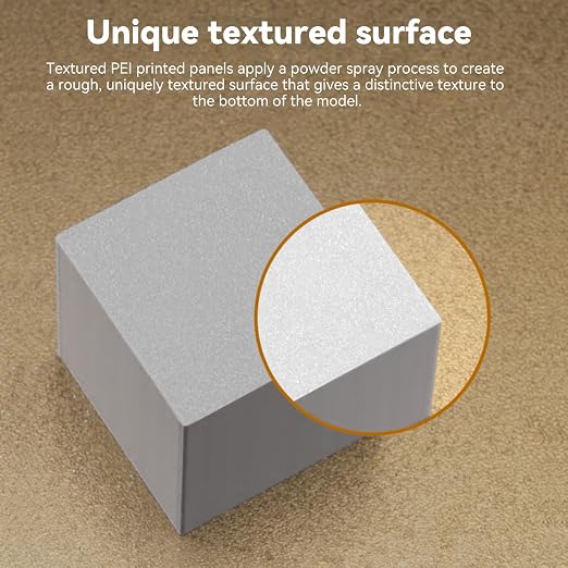 ENOMAKER Bamboo Lab Double Sided Textured PEI Build Plate for A1,P1S,P1P,X1C,X1 Carbon,X1E,X1 Series 3D Printer,Strong Adhesion 257x257mm Sheet,Magnetic Steel High Temp 180℃ Print Bed Parts&Accessory