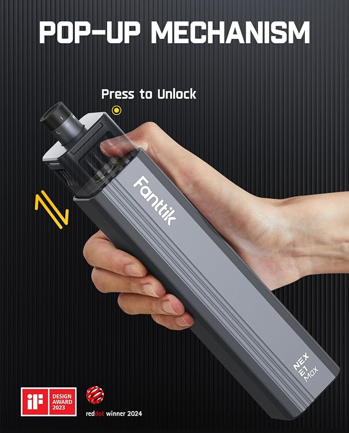 Fanttik E1 Max Electric Screwdriver, Mini Precision Screwdriver Set, 50 Magnetic Bits, Magnetic Storage, 5/32‘’Hex, Repair Tool Kit for Electronics Phone Camera Laptop Watch for Dad