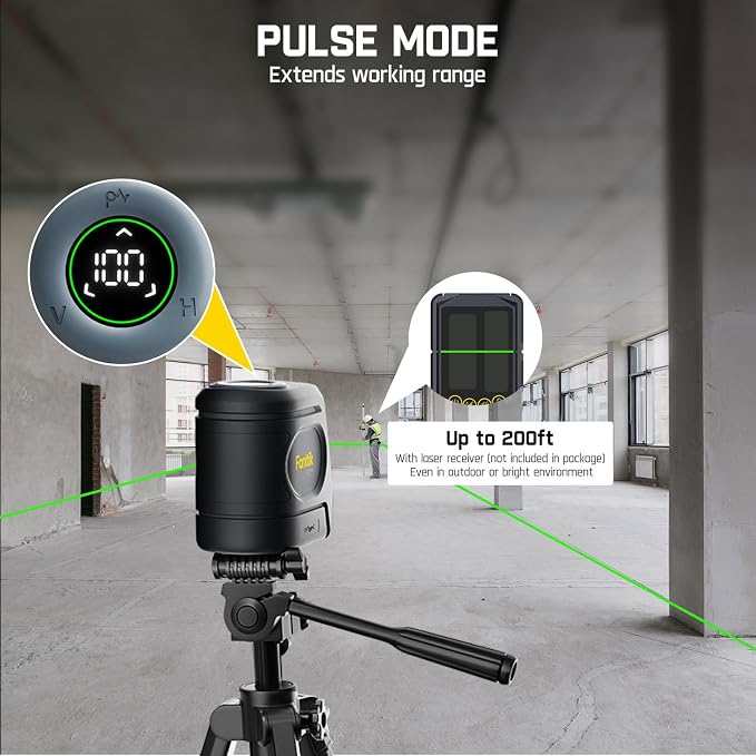 Fanttik D2 Laser Level, DIY Self Leveling, 10 hours' lasting&D2 PRO, Self-leveling Laser Level with LED Screen
