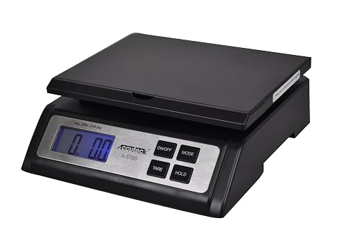 Accuteck 85LB Heavy Duty Digital Shipping Postal Scale with Extra Large Display (Battery and AC Adapter Included)