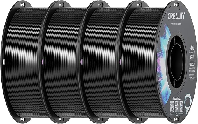 Creality TPU Filament 1.75 4 kg, 95A 3D Printing Filament, High Hardness & Resilience, Soft Adhesive Material, Elastic, 1kg(2.2lbs) Flexible Filament 1.75mm, for 3D Printer