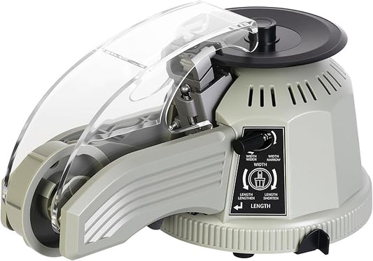 Rotary Disc Tape Cutting Machine, Automatic Tape Dispenser, 13-60mm Cutting Length, 3-25mm Tape Width, for Offices School Warehouses