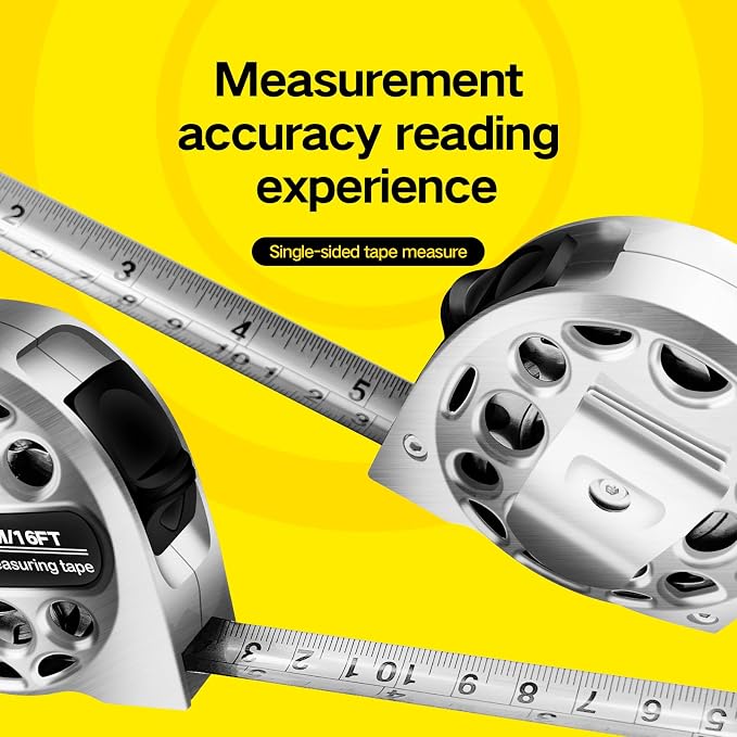 4-in-1 Laser Tape Measure with Laser Level Crosshairs |130ft/40m Laser Distance+16ft/5m AutoLock Tape |Backlit LCD Display (Ft/Inch/M/mm) |for DIY,Construction, Interior Design