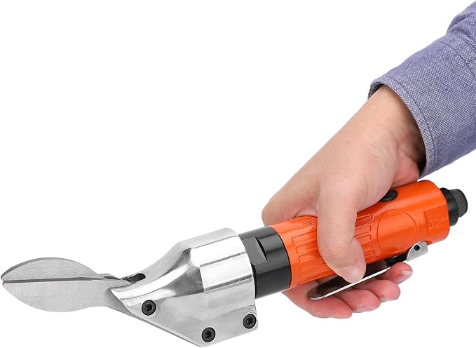 1/4in Heavy Duty Air Shears, Air Shears, Scissor Power 2500rmp Pneumatic Metal Shear Cutter Steel Straight Blade Scissors
