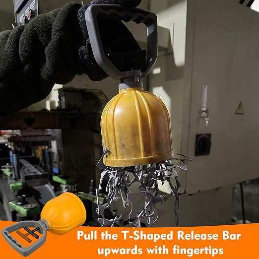 MUTUACTOR Strong Magnetic Bulk Parts Lifter,Quick Release Magnetic Pick-up Tool,Powerful Material Handling Magnet for Transferring and Picking Up Nails Screws Nuts and Small Metal Objects