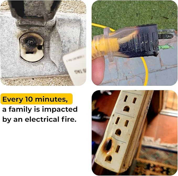 Ting Fire Electrical Fire Prevention Sensor & Service - Residential Use Only - 12 Months of Required Service Included - Home Fire Safety