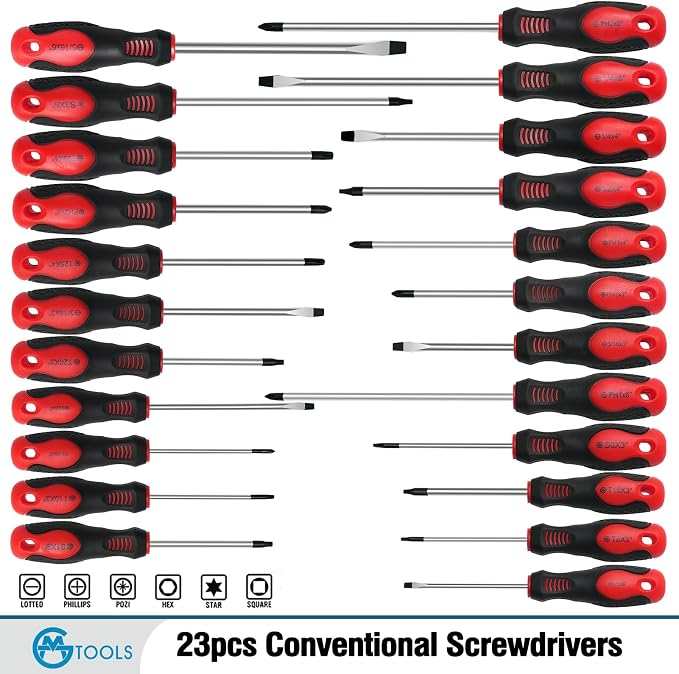 GMTOOLS 118PCS Magnetic Screwdriver Set, Screwdriver Set with Plastic Racking, Precision Screwdriver, Magnetizer Demagnetizer and Magnetic Bowl, Repair Tools Set for DIY and Home Improvement