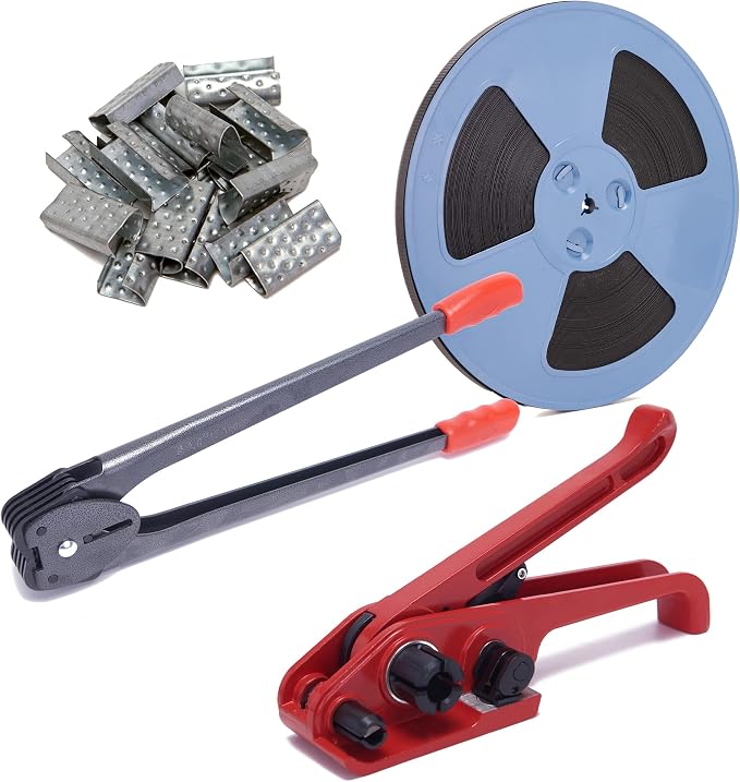 All-in-One Banding Strapping Kit-4Set+1pcs PP（Black Strapping+100pcs Seals