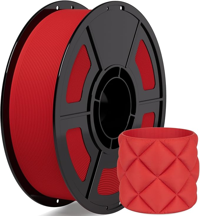 iSANMATE Matte PLA Filament 1.75mm Clown Red PLA 30-300mm/s 3D Printer Filament 1kg (2.2lbs) for Bambu Lab 3D Printers,AMS,AMSLite