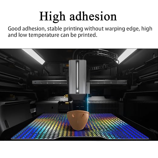 HzdaDeve 355X346.5MM for Lab H2D/H2S H1H Build Plate PEI Sheet Double Sided Smooth Board Heated Bed Steel Flexible Platform for Bambu Lab H2D Combo/H2S Combo/AM2 Pro (Diamond Ball+Windmill)