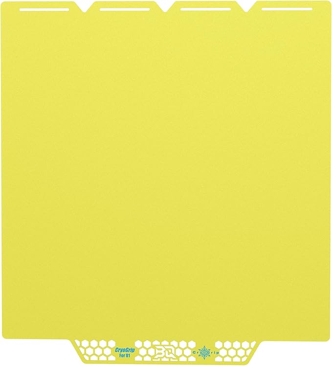 BIQU CryoGrip Pro Glacier Yellow Compatible with Snapmaker U1 3D Printer 276x304.5mm Panda Build Plate Double Sided Upgrade Plate Removable Surface Platform