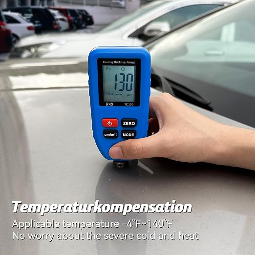 Car Coating Thickness Meter, Paint Mil Thickness Gauge,Blue | For Used Car Buyers, Check Original Coating, Auto Paint Meter
