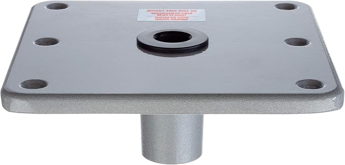 attwood SP-67749 Swivl-Eze Lock'N-Pin Aluminum 7-Inch x 7-Inch Marine Boat 3/4-Inch Pedestal Base