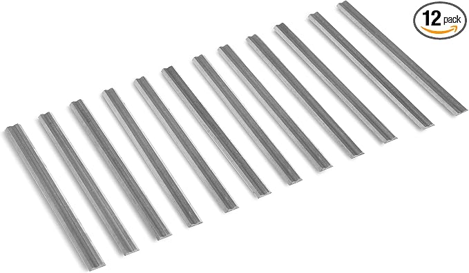 WEN 6534B-12 4-3/8-Inch HSS Replacement Planer Blades, 12 Pack