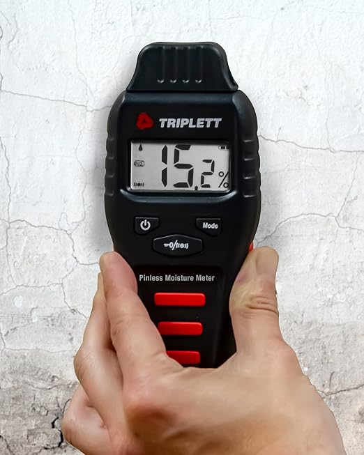 Triplett MS120 Pinless Moisture Meter for Wood and Building Materials with Audible Indicator