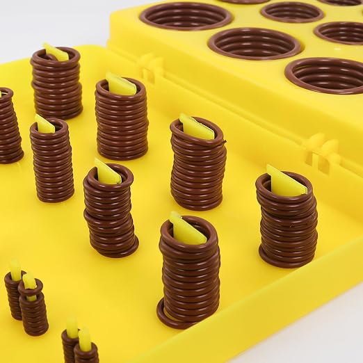 382 PCS Viton O Ring Assortment Kit (30 Sizes) - SAE Standard 75A Durometer Seal Kit for High Temp, High Pressure Automotive Engines, Hydraulic Systems, Chemical Plumbing - with 4 Pick Tools