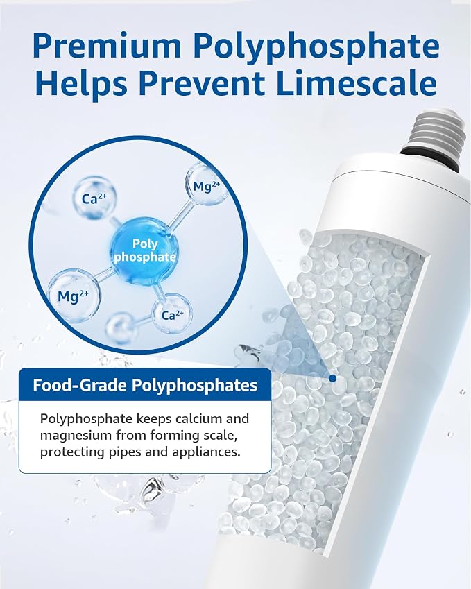 Maxblue Scale Inhibitor Water Filter Replacement for Aqua-Pure® System AP431, Aqua-Pure® AP430SS Whole House Scale Inhibition Inline Water System, Pack of 3