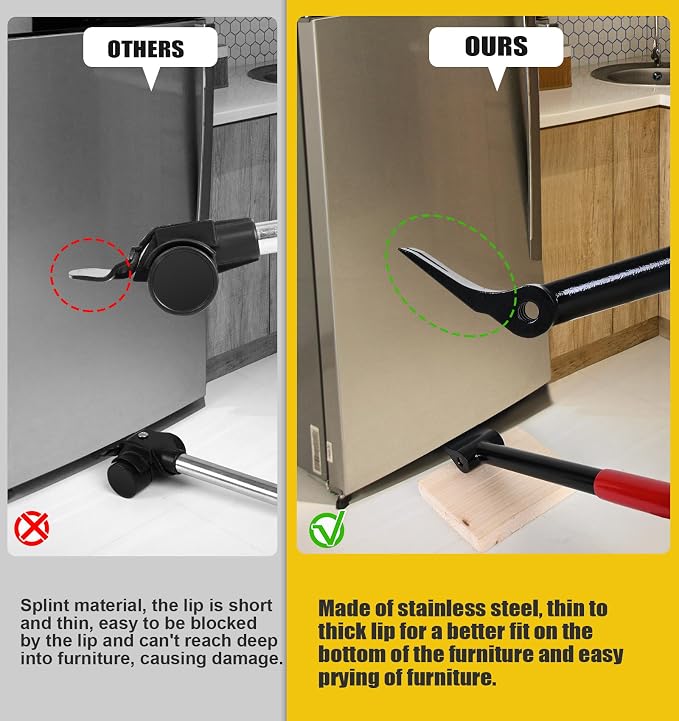 Furniture Lift Mover Dollies Wheel - Furniture Mover Can Withstand Up to 700 Ibs,360°Sliding Function, Furniture Lifter Have Self-Adjusting Bases， Heavy Item Furniture Moving Tool Without Falling