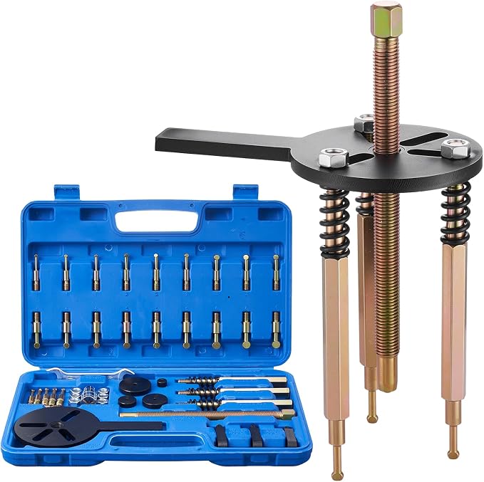 VEVOR 36-in-1 Bearing Puller Set, 36 PCS 3-Jaw Hook Puller for Internal External Bearings and Bearing Without Inner Shaft, Multifunctional Bearing Removal Tool with Heavy Duty Portable Storage Case
