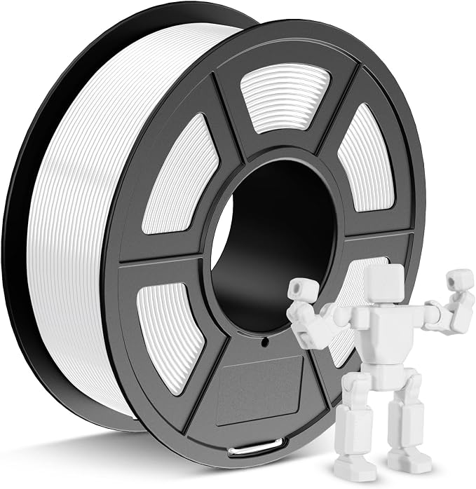 JAYO PETG Filament 1.75mm White 1.1 KG, Strong Toughness PETG 3D Printer Filament Dimensional Accuracy +/- 0.02 mm, 2.4lbs Spool Fits for Most FDM 3D Printers