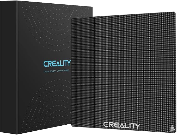 Creality Official Ender 3 Max Neo Glass Bed 3D Printer Platform, 320 x 310MM Tempered Glass Plate Build Surface for Ender-3 Max, CR-10 V2, CR-10 V3, CR-X, CR-X Pro, Good Adhesion Remove Easily