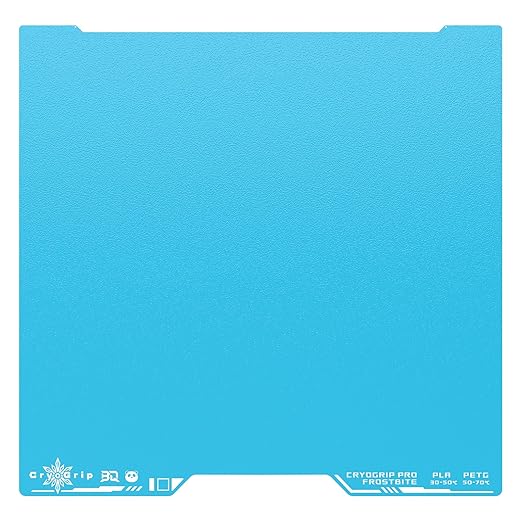 BIQU CryoGrip Pro Frostbite Build Plate for Bambu-Lab H2D H2S 3D Printers, Cold Plate, Room Temperature Printing, Double-Sided Textured Sheet, Print Area 350x325mm, 1 Piece
