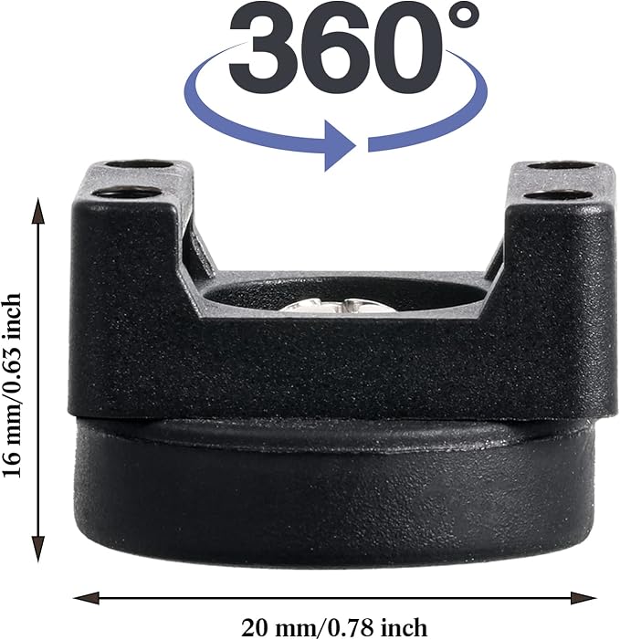 Yookeer 150 Pcs Magnetic Zip Tie Mount Base Black Magnetic Cable Clips Wire Holder Multipurpose Cable Ties Management Base Electrical Supplies for Wire (22 mm)