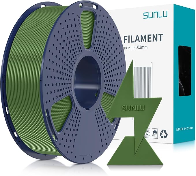 SUNLU High Speed PLA Filament 1.75mm, 1KG Olive Green | 30mm/s - 600mm/s Print Range, High Speed 3D Printer Filament, Fast Printing, Neatly Wound, Dimensional Accuracy +/- 0.02mm