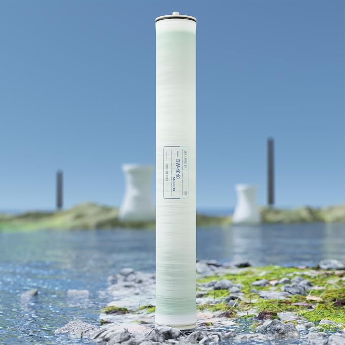 Max Water 4" x 40" BW-4040 / TW30-4040 2400 GPD Brackish Water RO Membrane Perfect for Car Wash, Whole House & Industrial Applications