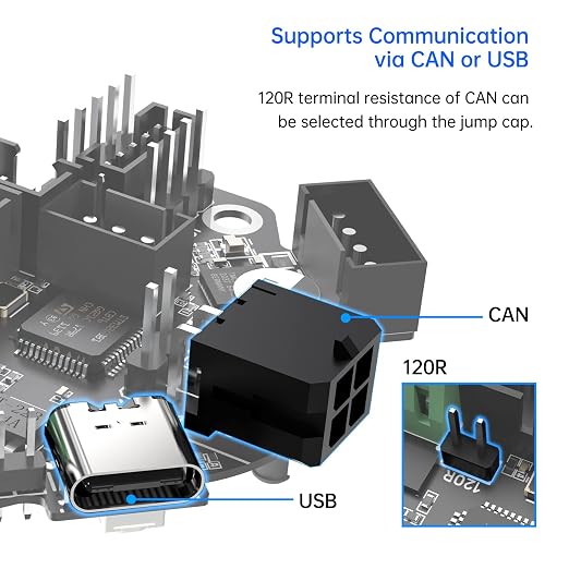 BIQU EBB36 CAN Adapter Board Hot End PCB Board Filament Break Blockage Detection for 36 Stepper Motor Extruder Nozzle Head Tool for Blv Ender 3