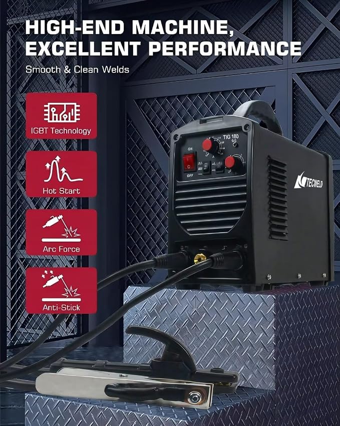 Arc Stick Tig welder Multiprocess Welding Machine (Black)