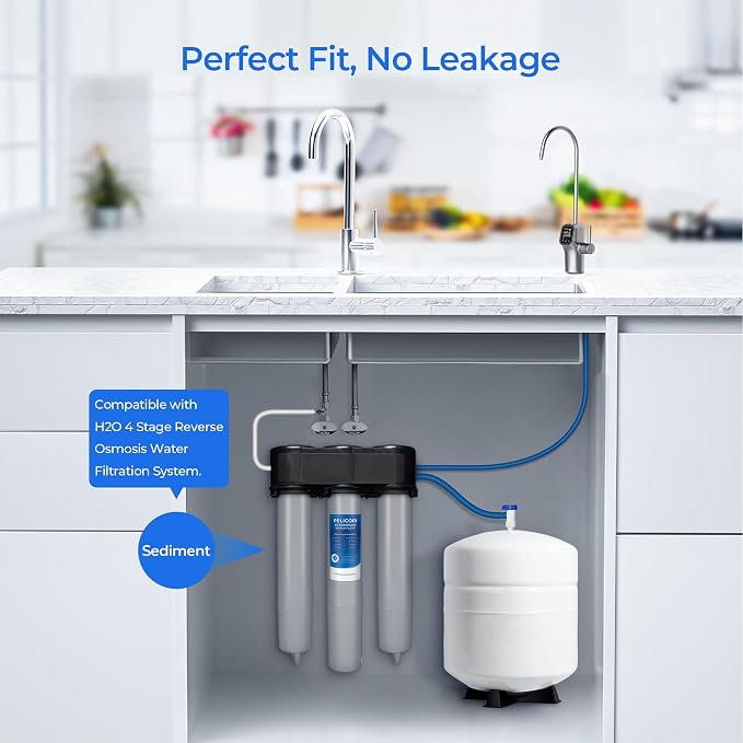 11 Platinum Pure RO Membrane Replacement Filter Cartridge – Compatible with DuPure Platinum Pure Reverse Osmosis (RO) Drinking Water System, Middle Stage Filter, 1-Pack