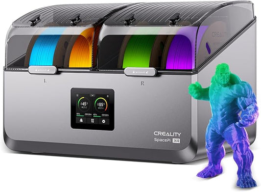 Creality Space Pi X4 Filament Dryer 4 Roll 3D Printer Dry Box with 110W PTC Heater 360° Rapid Heating LCD Touch Screen One-Key Operation PLA PETG ABS TPU Nylon Compatible