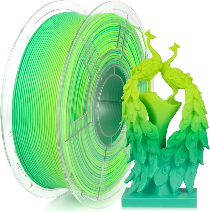 IEMAI Rainbow PLA Filament 1.75mm 1kg, High-Speed 3D Printer Filament Up to 600mm/s Printing, Toughness & Neatly Wound, Fast Color Changing for DIY, Artistic & Home Décor