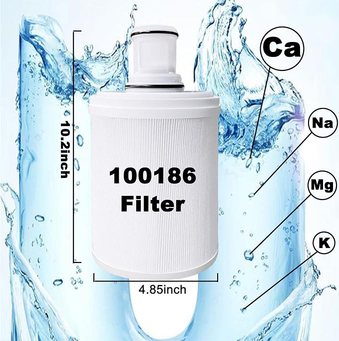 1Pack 100186 Water Filter Replacement Compatible with Amway espring 100186 water filter cartridge,UV activated carbon cartridge box with pre-filter,High efficiency filtration removing odors