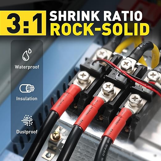 haisstronica 340 PCS All in One Set with Solder Seal Wire Connectors,3:1 Heat Shrink Tubing and Heat Gun,Solder Sticks Wire Terminals Electrical Connectors for Automotive, Marine, Trailer Wiring