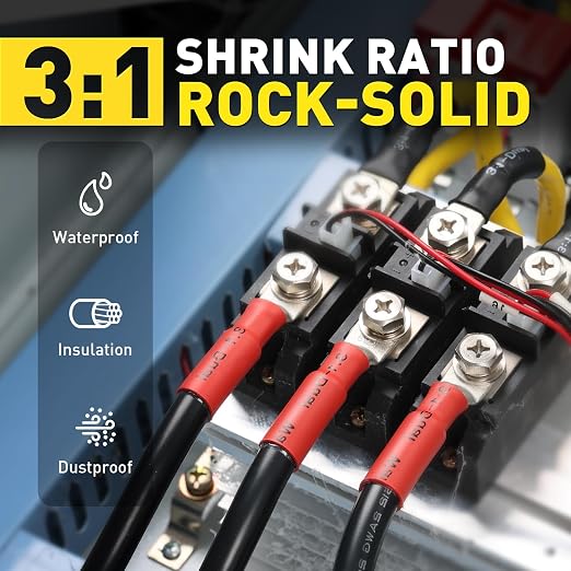 haisstronica 620 PCS All in One Set with Solder Seal Wire Connectors,3:1 Heat Shrink Tubing and Heat Gun,Solder Sticks Wire Terminals Electrical Connectors for Automotive, Marine, Trailer Wiring