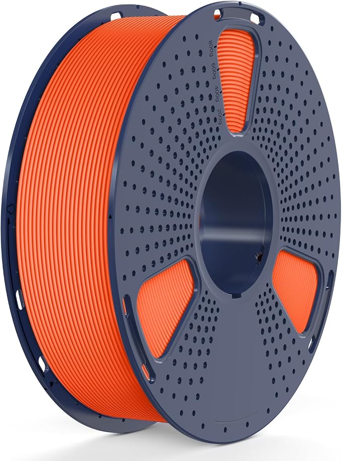 SUNLU High Speed PETG 3D Filament 1.75mm, 30mm/s - 600mm/s Print Range, High Flow Speedy 3D Printer Filament, Fit Most FDM Printers, Dimensional Accuracy +/- 0.02mm, 1kg Spool, (Orange)
