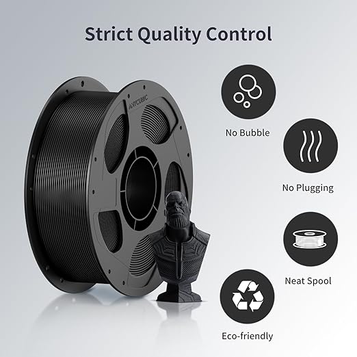 ANYCUBIC 3D Printer Filament PLA Bundle, PLA Filament 1.75mm Dimensional Accuracy +/- 0.02mm, 1KG Reusable Spool, 1KG Reusable Spool, Black+White+Spring Leaf+Tropical Turquoise, 4KG in Total