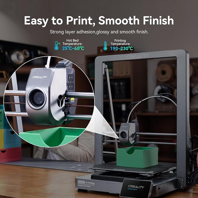Creality Hyper PLA Filament 1.75mm, 30-600mm/s High Speed 3D Printer Filament, Dimensional Accuracy +/-0.02mm, Fit Most FDM 3D Printers, 4 Pack 1kg Spool(2.2lbs), White