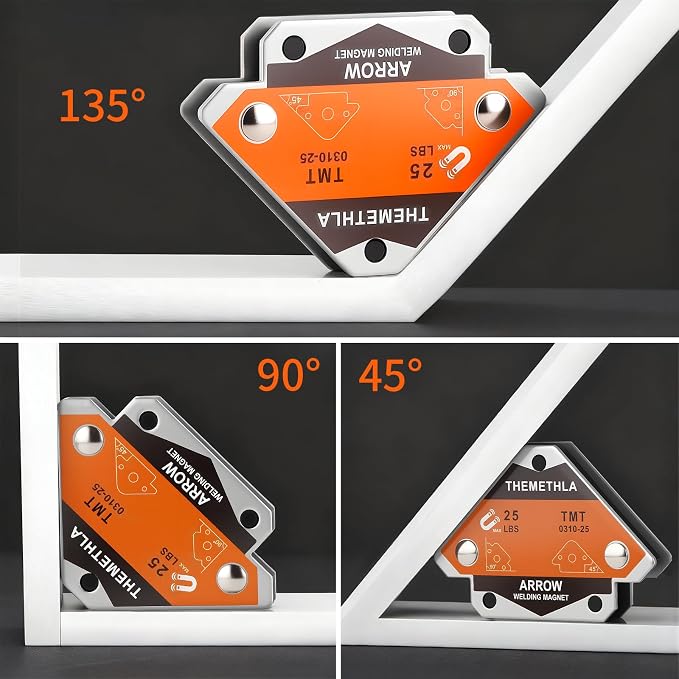 Welding Magnets 25 LBs-4 Pieces Magnetic Welding Holder Set, Holding Power Welding Accessories