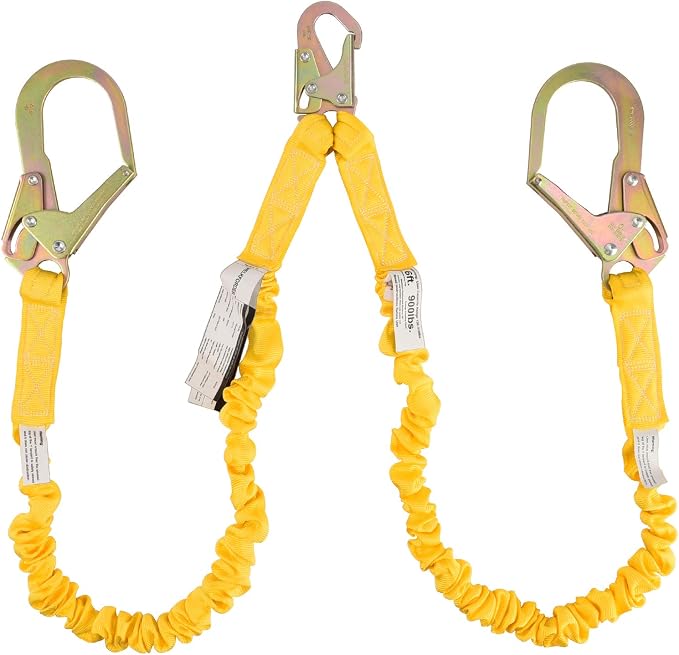 Double Leg 6-Foot Fall Protection Safety Lanyard