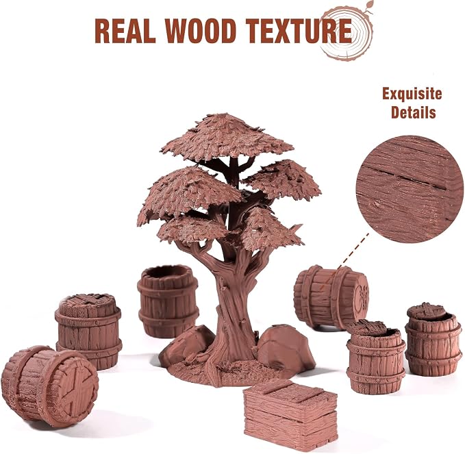 OVV3D Wood PLA Filament 1.75mm, Cherrywood Filament 3D Printer Filament, Add More Than 30% Real Wood Fiber, Matte Frosted 3D Filament, 1.75 PLA 3D Printing Filament