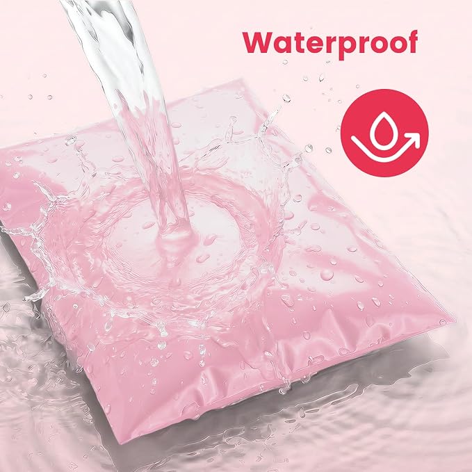 Metronic Poly Mailers 10X13 1000 Pack Bulk, Heavy Duty Self-Seal Shipping Bags for Clothing, Waterproof Medium Poly Packaging Bags for Clothing & Small Business, Light Pink