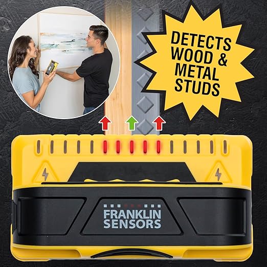 Franklin Sensors ProSensor M150/X990 Stud Finder with Live Wire Detection and 9-Sensors, Wood & Metal Stud Detector/Wall Scanner, Made in The USA