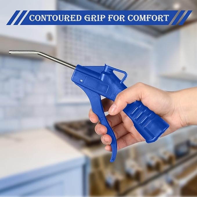 Honoson 2 Pcs Air Nozzle Blower Gun Pistol Grip Air Blow Tool Compressor Accessories for Industrial Household Mechanics (Blue)